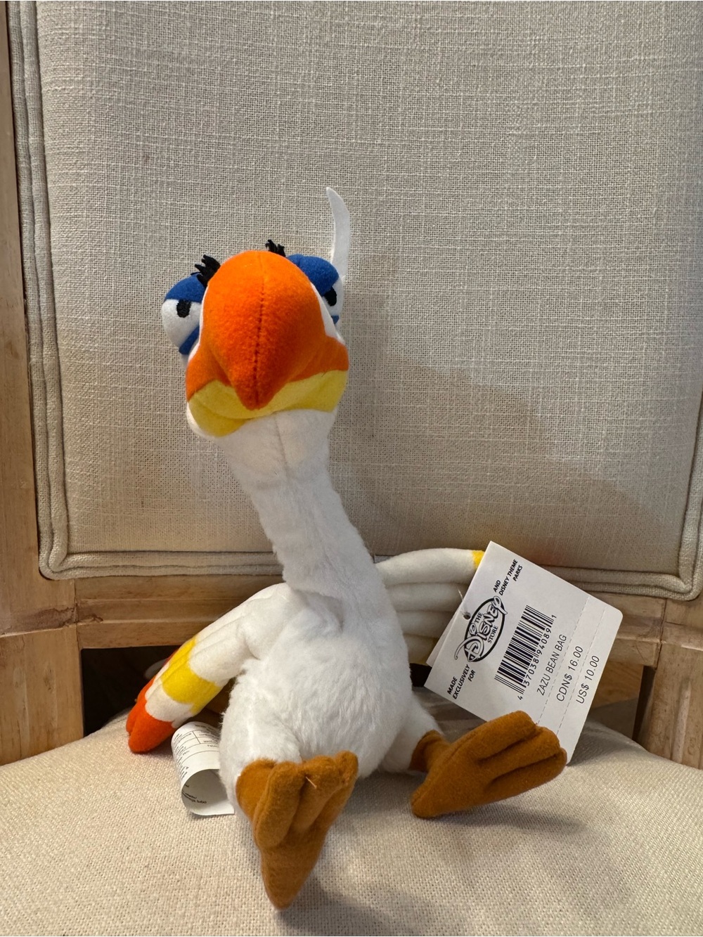 NWT Disney Lion King Zazu Bean Bag